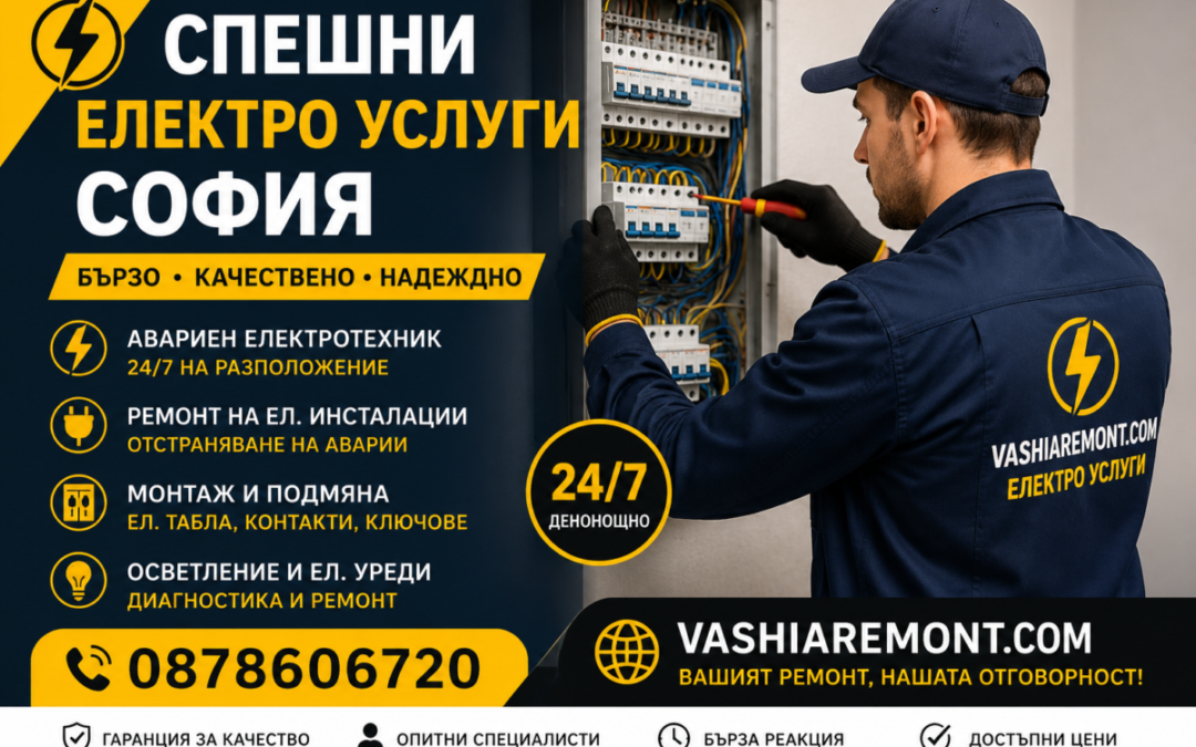 Спешно електро услуги 0878 606 720